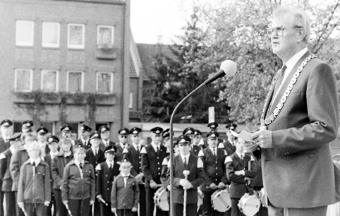 Bürgermeister Dr. Friedrich Bögers, Spielmannszug Kevelaer