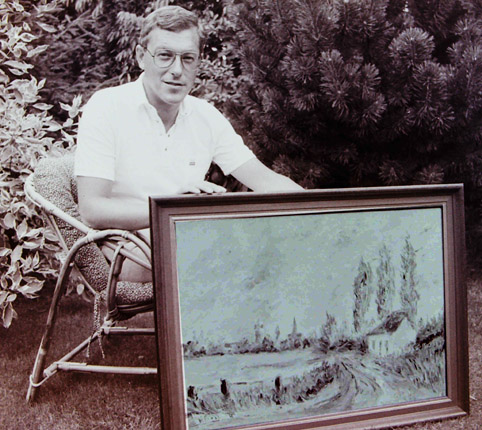 Foto zeigt Peter Hohl als Maler