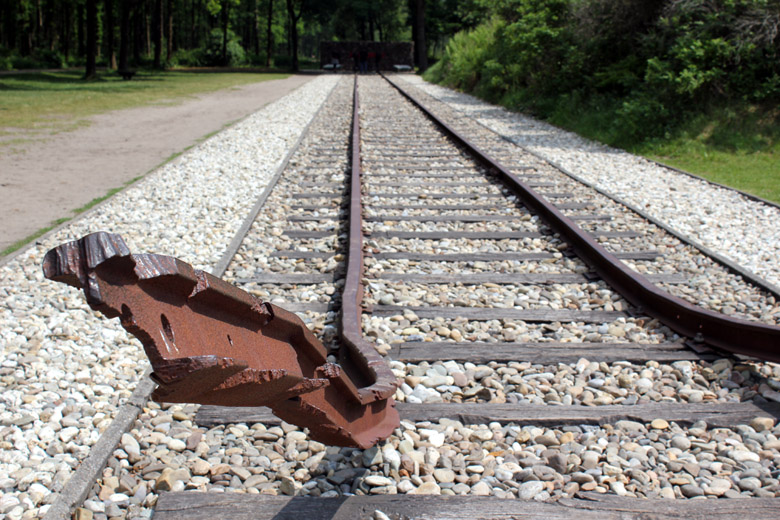 Gleise in Westerbork